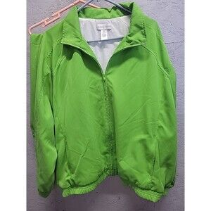Drapers and Damons Green Track Suit Set Pants Jacket Womens 3X